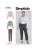 Simplicity Schnittmuster-Set Damen kurze Hemdbluse mit Reißverschluss + schmale Hose #9855.M1 Gr.36-44