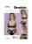 Simplicity Schnittmuster-Set Damen Unterwäsche BH, Slip und Tanga mit Spitzendetails #9833.A