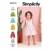 Simplicity Schnittmuster-Set Kinder Kleid Hosenanzug #9319.CAA Gr. 74-104