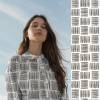 Striped Squares (Popeline) - ECO - braun