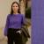 Viscose Leinen Uni - purple
