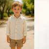 Wave Whisper (Jacquard Musselin) - ECO - Natural