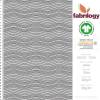 Wave pattern - GOTS - light grey (melange optic)