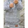 Wave pattern - GOTS - light grey (melange optic)