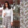 Whispering Meadow (Musselin flat) - ECO - Smoky Grey